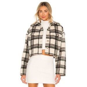 Tularosa Josie plaid cropped coat